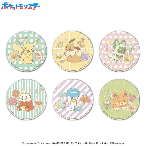 PCL-05 Pokemon Flower Cafe Pachit Badge Collection (6 variants) 寵物小精靈 寶可夢 帕底亞 比卡超 襟章 拼圖