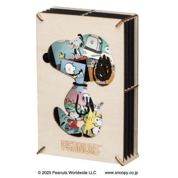 PT-WL28 PAPER THEATER  -Wood Style- PEANUTS 紙劇場 史路比 史諾比