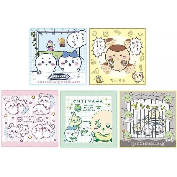Chiikawa Mini Towel 2 (set of 5) 小可愛 吉伊卡哇 迷你手帕 扭蛋