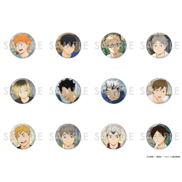 Haikyu!! Trading Hologram Can Badge -Itadakimasu!- (Set of 12) 排球少年 襟章