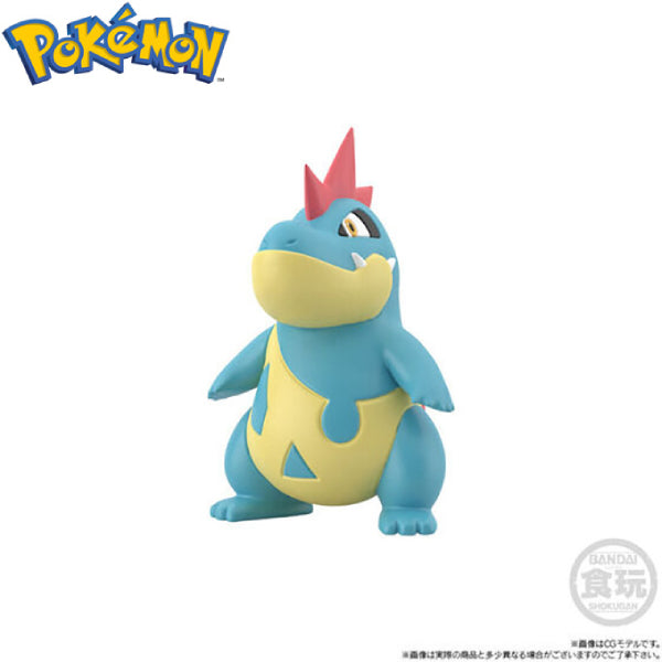 POKÉMON SCALE WORLD JOHTO REGION SILVER & CROCONAW & SNEASEL W/O GUM 寵物小精靈 寶可夢 小銀 藍鱷 狃拉 城都