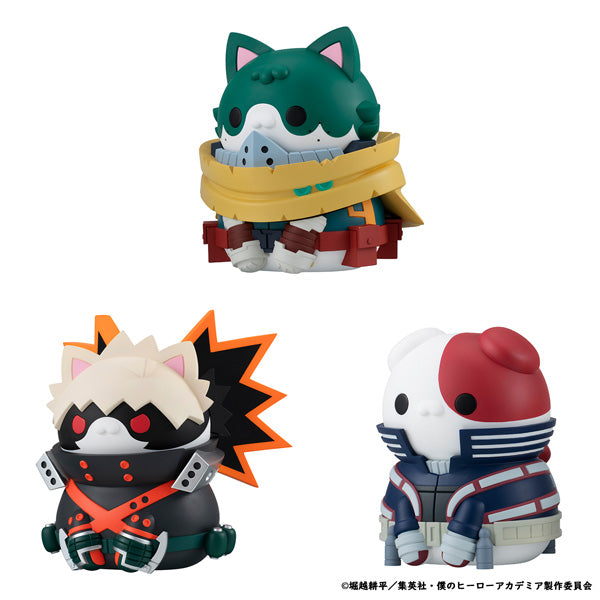 MEGA CAT PROJECT My Hero Academia Nyanto! The Big Heroaca Cats Series Midoriya & Bakugo & Todoroki set [with gift]
