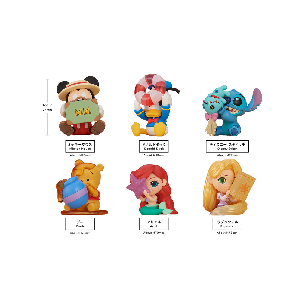 PERIHAPI! Hide & Seek Kakurenbo Disney Characters (Set of 6) 迪士尼 米奇 維尼 史迪仔 公主 唐老鴨