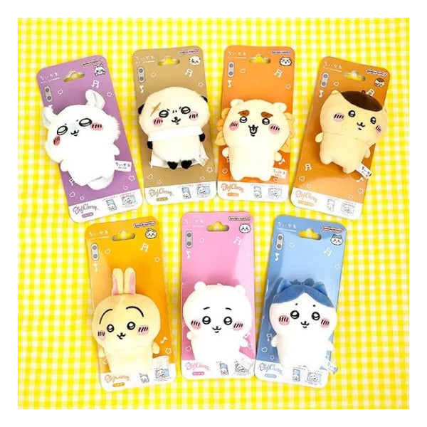 Chikawa Play Charm Smartphone Stand Mascot - (Chiikawa / Usagi / Hachiware / Momonga / Kurimanju / Shisa / Rakko) ちいかわ 小可愛 吉伊卡哇 Something Small and Cute 手機掛飾 nuigurumi (2025 JUN ver.)
