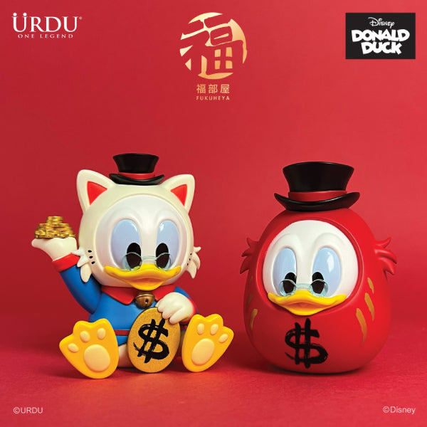 Urdu - Disney Fukuheya Lucky Series S4 - Donald Duck & Scrooge McDuck (box of 8) 迪士尼 唐老鴨 史高治 福部屋招財貓