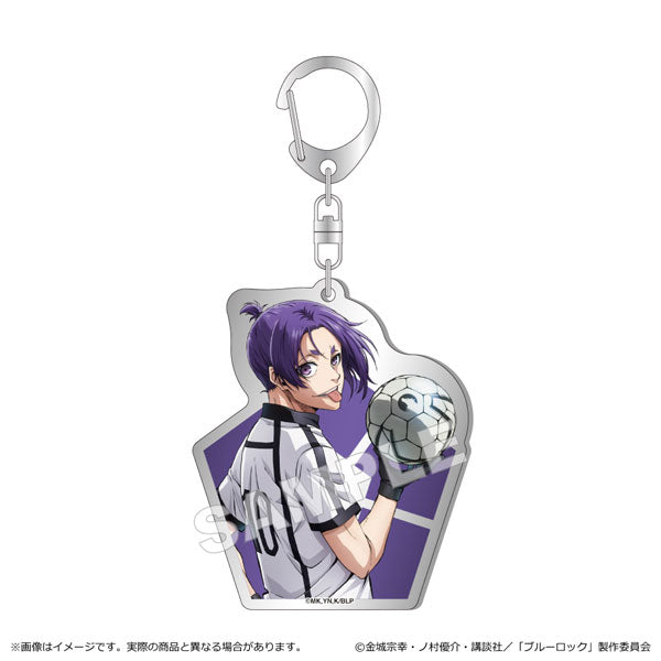 Blue Lock Metal Acrylic metal style acrylic keychain (Seishiro Nagi / Reo Mikage) 藍色監獄 鎖匙扣 吊飾 掛飾 凪誠士郎 御影玲王