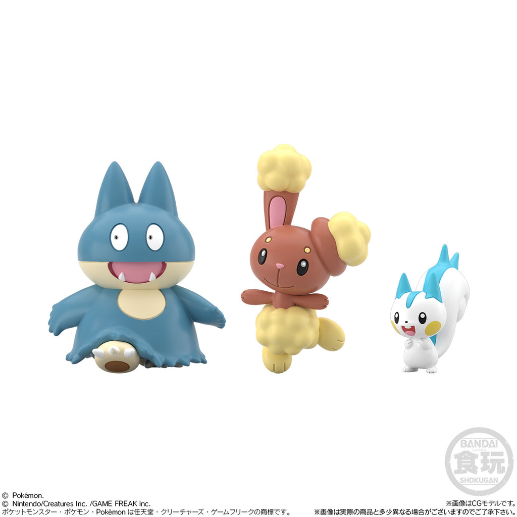 POKÉMON SCALE WORLD SINNOH REGION 3 SET W/O GUM  精靈 寶可夢 神奧地區