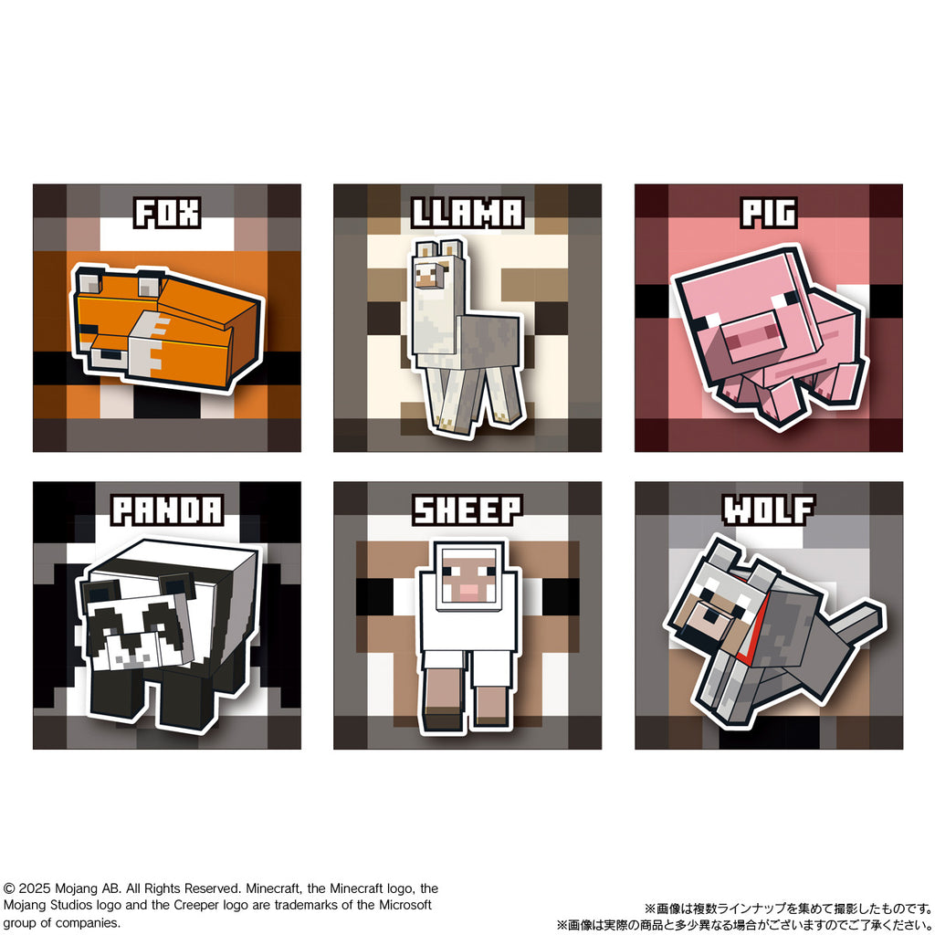 MINECRAFT Twin Wafers (pack of 20) 我的世界 當個創世神 麥塊 貼紙 食玩