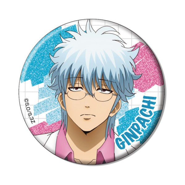 3rd Year Z Class Ginpachi Sensei Glittery Can Badge Collection (set of 8) 銀魂 銀八老師 襟章 徽章