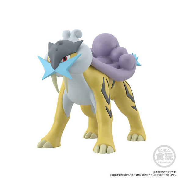 POKÉMON SCALE WORLD JOHTO REGION RAIKOU & ENTEI & SUICUNE W/O GUM (2024 Aug Resale ver.) 寵物小精靈 寶可夢 城都 炎帝 水君 雷公