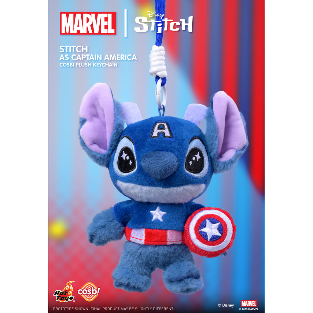 Marvel Stitch - Cosbi Plush Keychain Collection (box of 6) 史迪仔 史迪奇 扮嘢小魔星