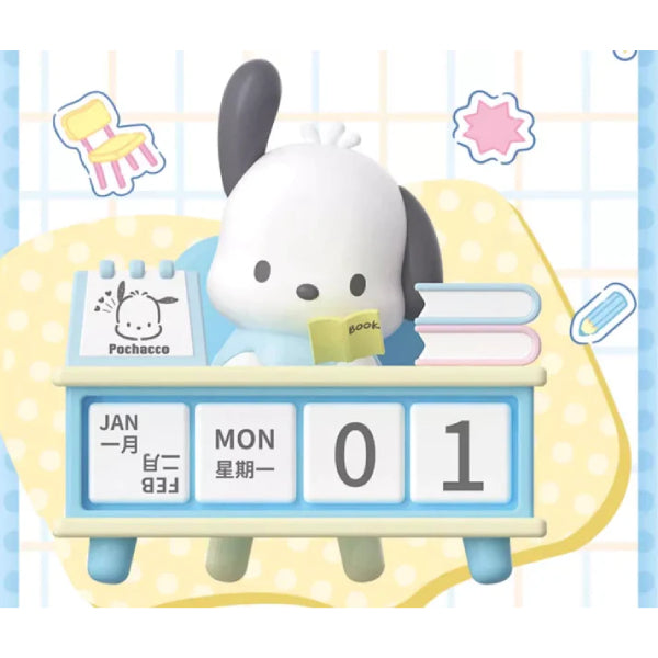 Sanrio characters School Dairy Series Display (Pochacco/ KUROMI) PC狗 可羅米 日曆