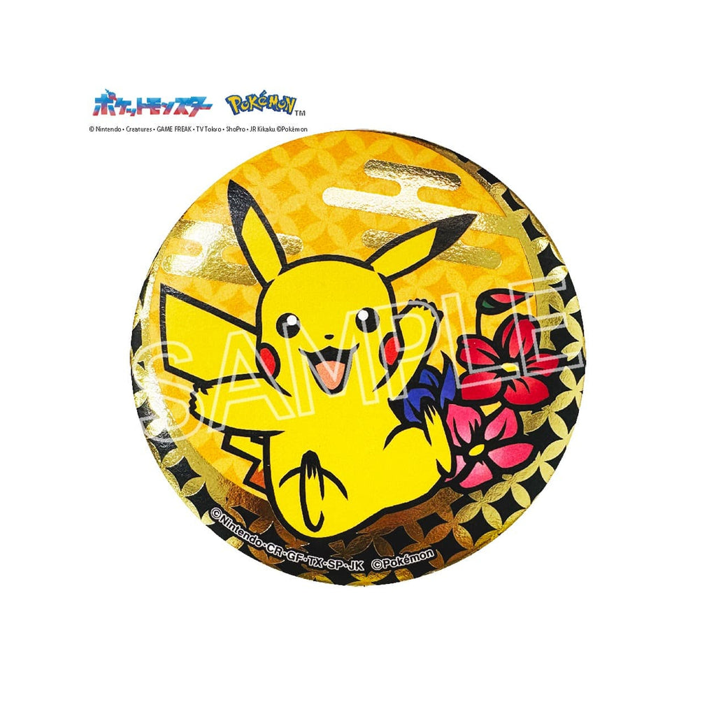 Pokemon Paper Cutting Series Foil Stamped Can Badge B (set of 6) 寵物小精靈 寶可夢 比卡超 襟章