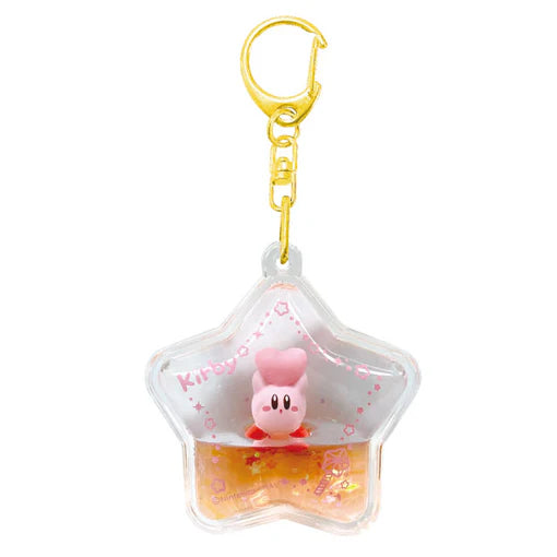 Liquid Filled Floating Star-shaped Keychain (4 variants) 星之 卡比