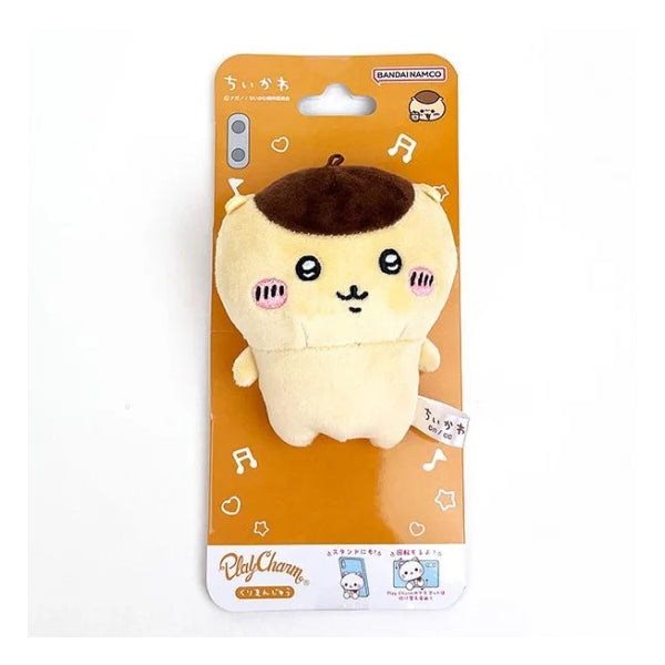 Chikawa Play Charm Smartphone Stand Mascot - (Chiikawa / Usagi / Hachiware / Momonga / Kurimanju / Shisa / Rakko) ちいかわ 小可愛 吉伊卡哇 Something Small and Cute 手機掛飾 nuigurumi (2025 JUN ver.)