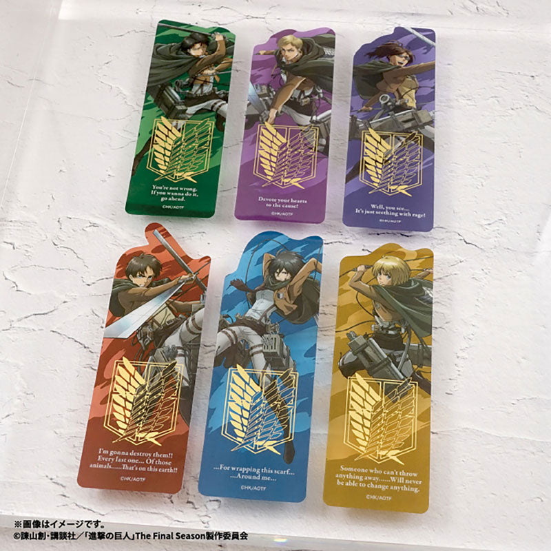 Attack on Titan Clear Bookmark (pack of 20) 進擊的巨人