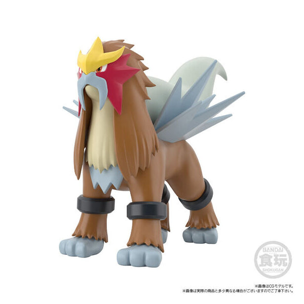 POKÉMON SCALE WORLD JOHTO REGION RAIKOU & ENTEI & SUICUNE W/O GUM (2024 Aug Resale ver.) 寵物小精靈 寶可夢 城都 炎帝 水君 雷公