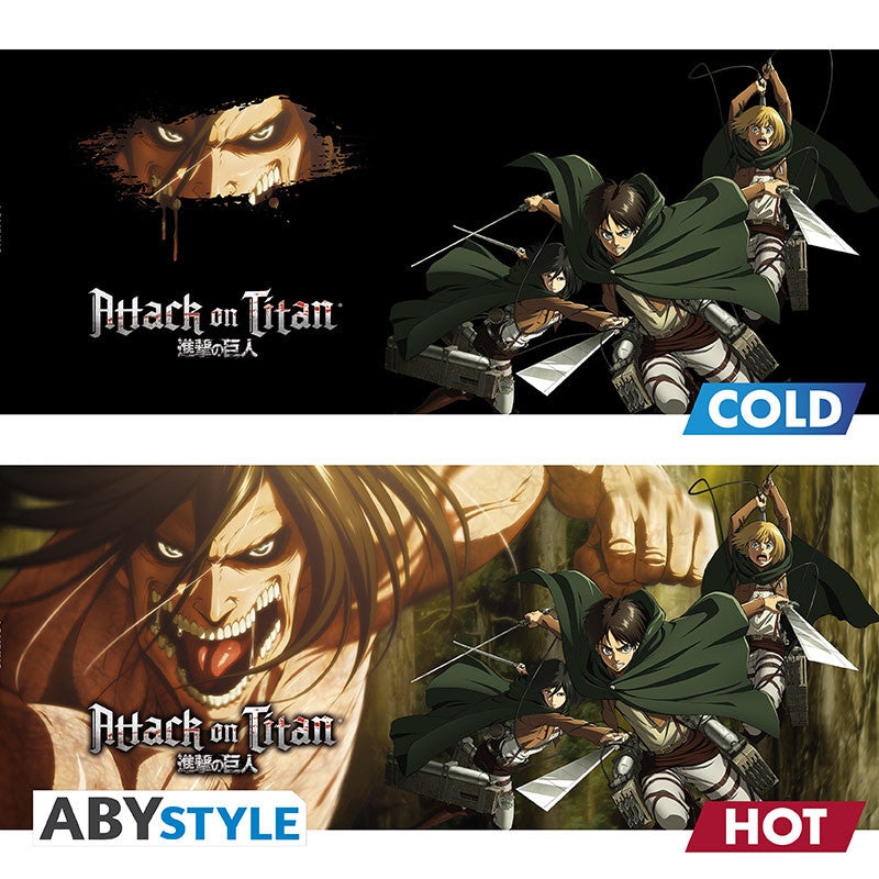 ATTACK ON TITAN - Mug Heat Change - 460 ml- Titan Eren S3 進擊的巨人