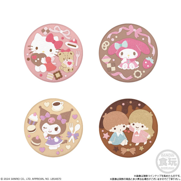 SANRIO CHARACTERS BISCUITS WITH EMBROIDERY CAN BADGE 3 (pack of 12) 刺繡 襟章