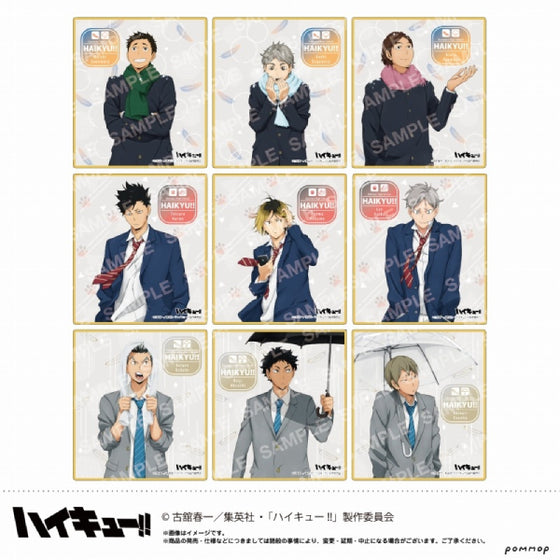 Haikyu!! Clear Shikishi Collection -Weather Copyright First Edition- (B) (set of 9) 排球少年 色紙 天氣版權
