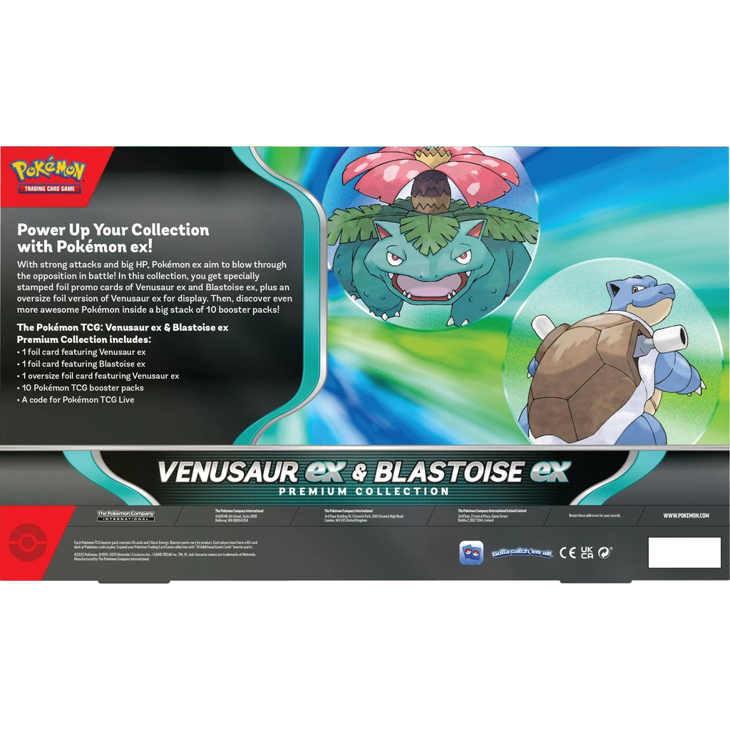 Pokemon Venusaur ex & Blastoise ex Premium Collection (ENG ver.) 寵物小精靈 寶可夢 卡牌 對戰咭 PTCG