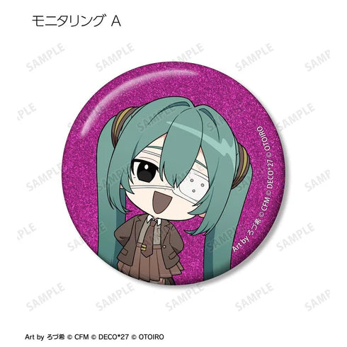 OTOIRO Chibi Character Art by Rozuki Trading Glitter Pin Badges - Decomik LIVE starring Hatsune Miku Hello Produced by DECO*27 (box of 12) 初音 未來