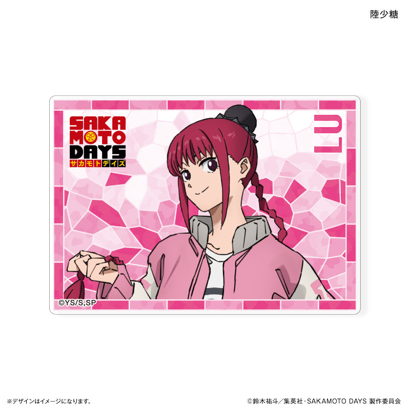 SAKAMOTO DAYS Stained Glass Style Trading Acrylic Cards (set of 6) 坂本日常 坂本太郎