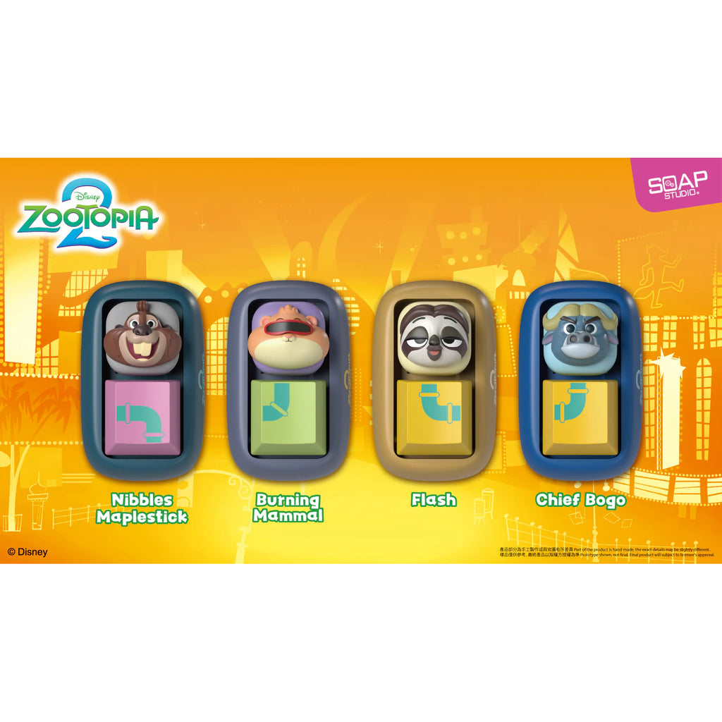 Disney Zootopia Keycap Blind Box (set of 10) 迪士尼優獸大都會 鍵帽
