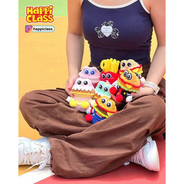 Happi Class - PL#006 Plush Mascot (box of 6) 漢堡君