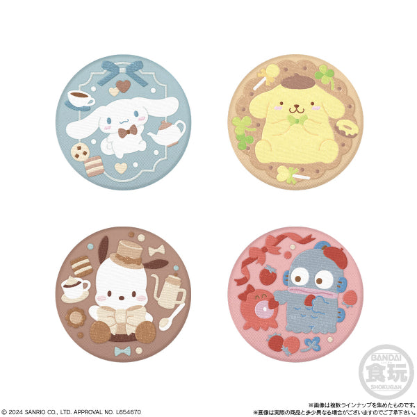 SANRIO CHARACTERS BISCUITS WITH EMBROIDERY CAN BADGE 3 (pack of 12) 刺繡 襟章