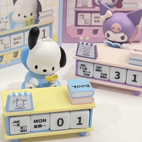 Sanrio characters School Dairy Series Display (Pochacco/ KUROMI) PC狗 可羅米 日曆