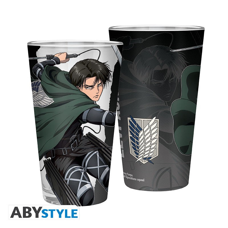 ATTACK ON TITAN - Large Glass - 400ml - Levi S4 進擊的巨人