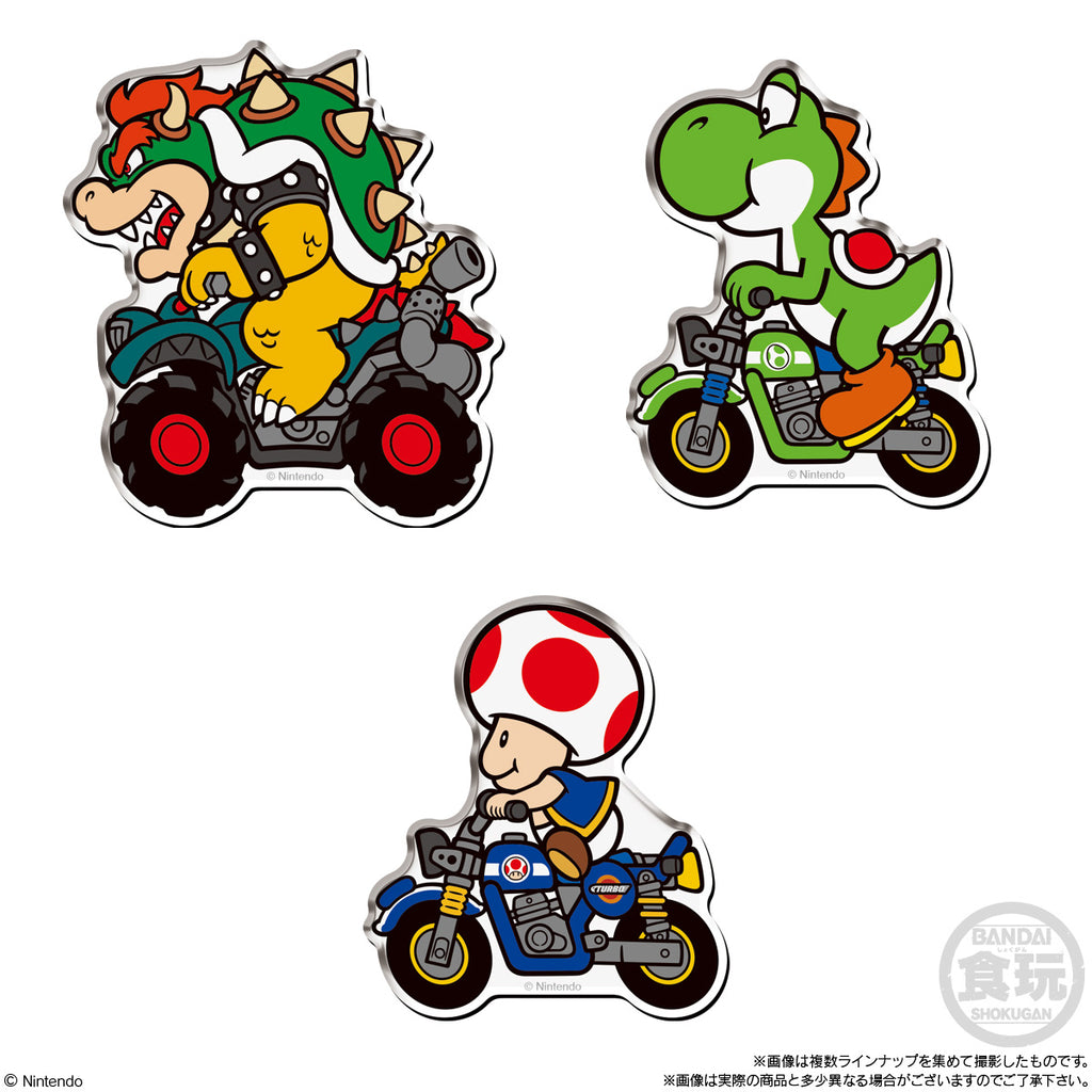 MARIO KART WORLD CHARACTER MAGNET W/O GUM (pack of 14) 瑪利歐 瑪利奧賽車世界 磁貼