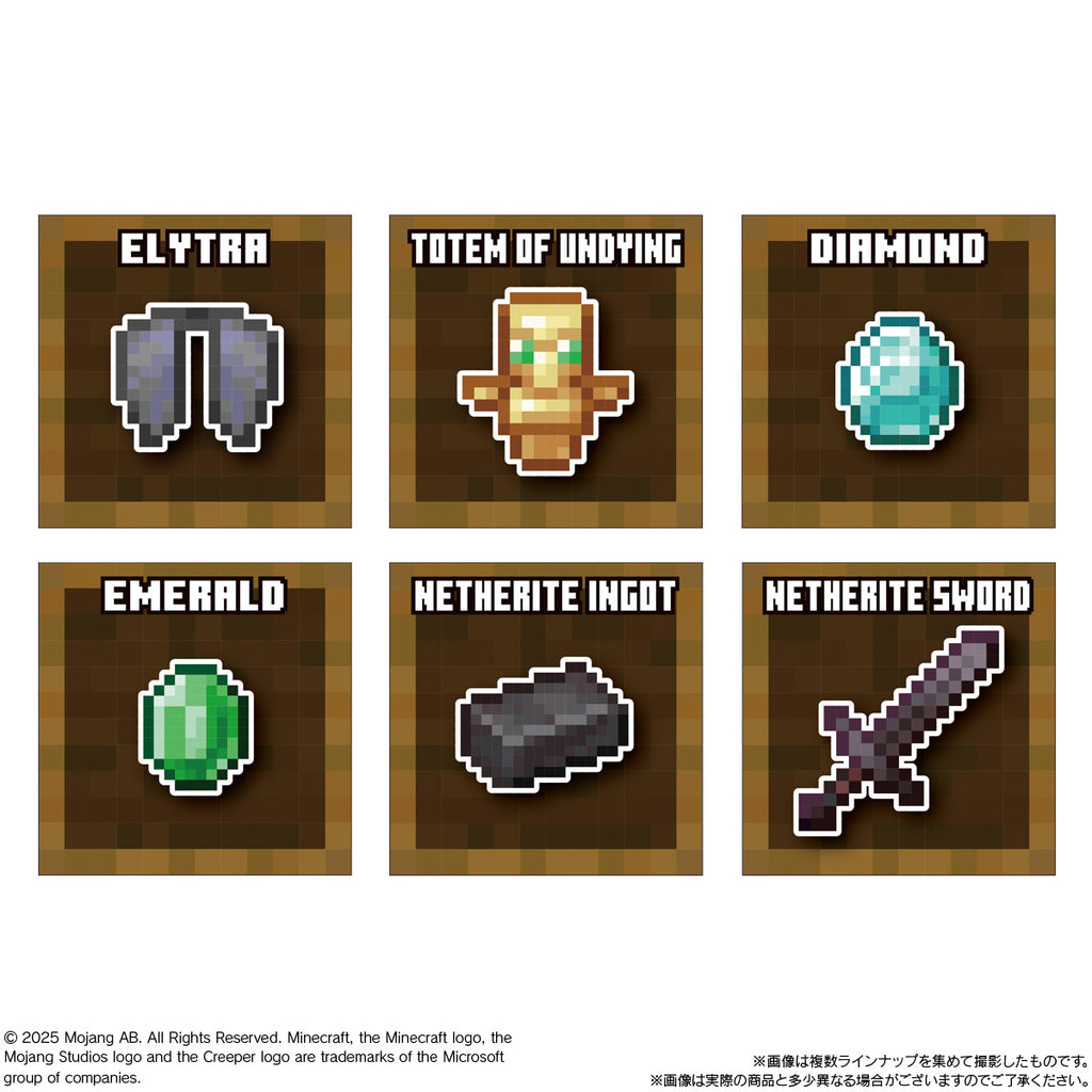 MINECRAFT Twin Wafers (pack of 20) 我的世界 當個創世神 麥塊 貼紙 食玩