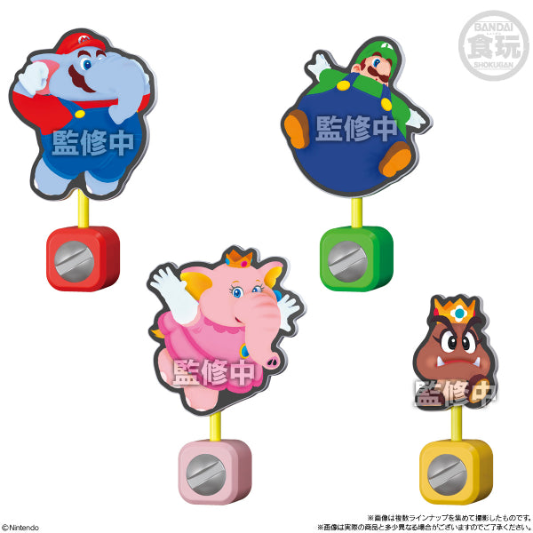 SUPER MARIO BROS. WONDER CLIP STAND W/O GUM (set of 16) 瑪利奧 瑪利歐 夾