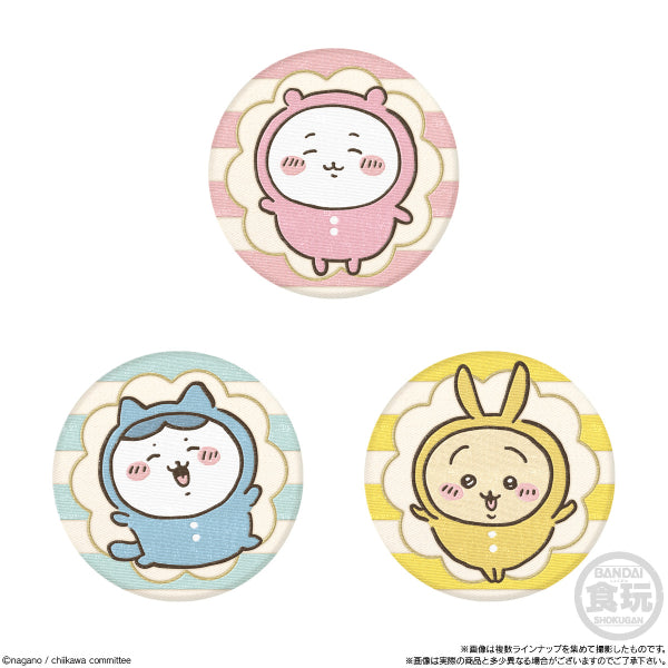 Chikawa embroidery tin badge Biscuit (box of 12 packs)ちいかわ 小可愛 吉伊卡哇 Chiikawa Something Small and Cute 襟章