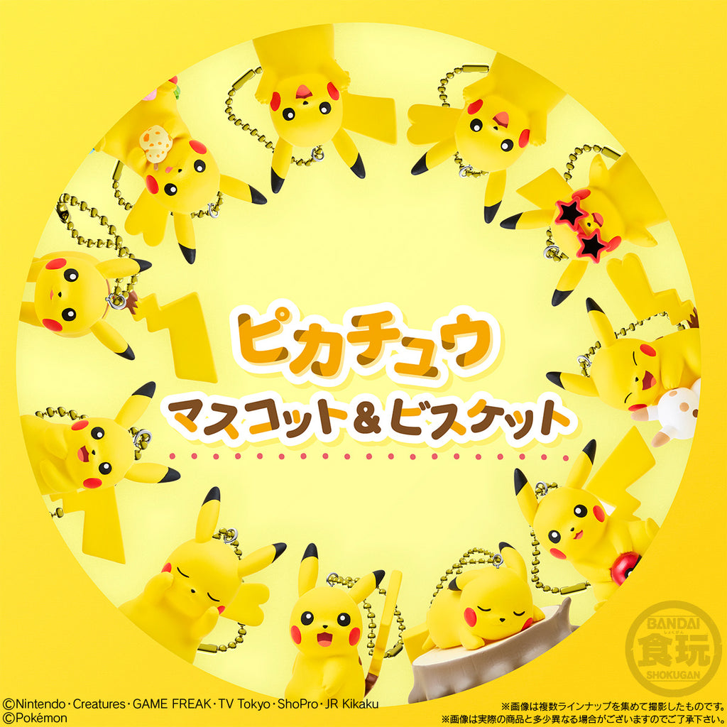 PIKACHU MASCOT & BISCUIT PIKACHU HOLIDAY (pack of 10) 寵物 小 精靈 寶可夢