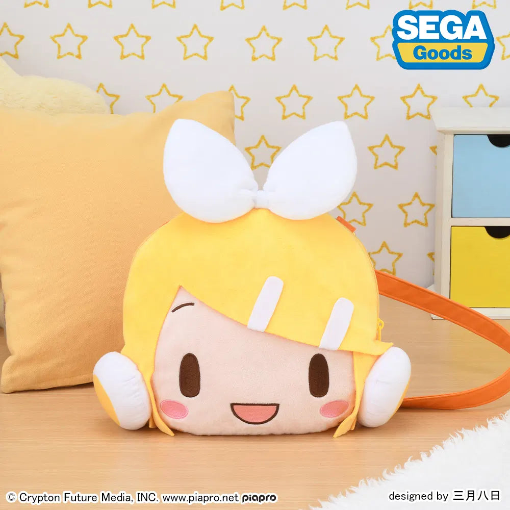 fuwa petit Kagamine Rin Face Shoulder Bag (M). 造型斜孭袋 - 鏡音鈴 初音未來