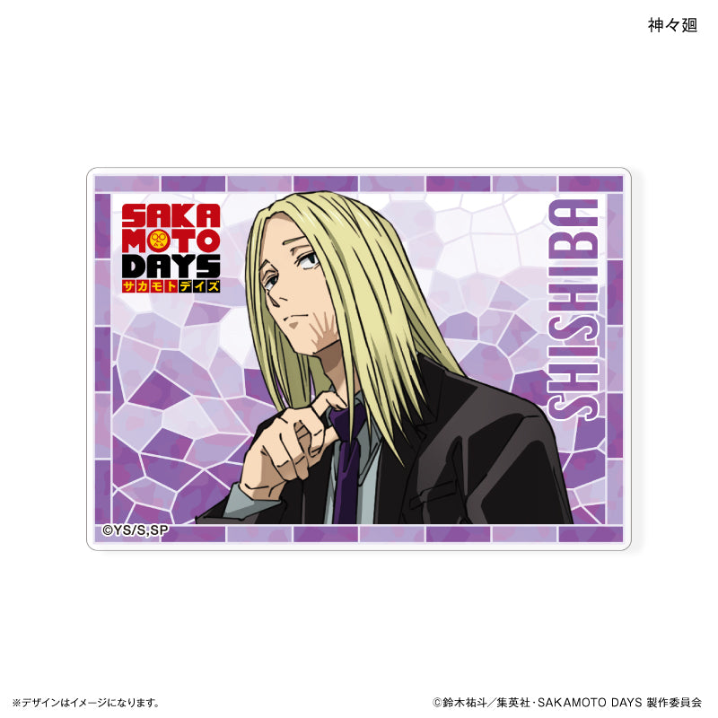 SAKAMOTO DAYS Stained Glass Style Trading Acrylic Cards (set of 6) 坂本日常 坂本太郎