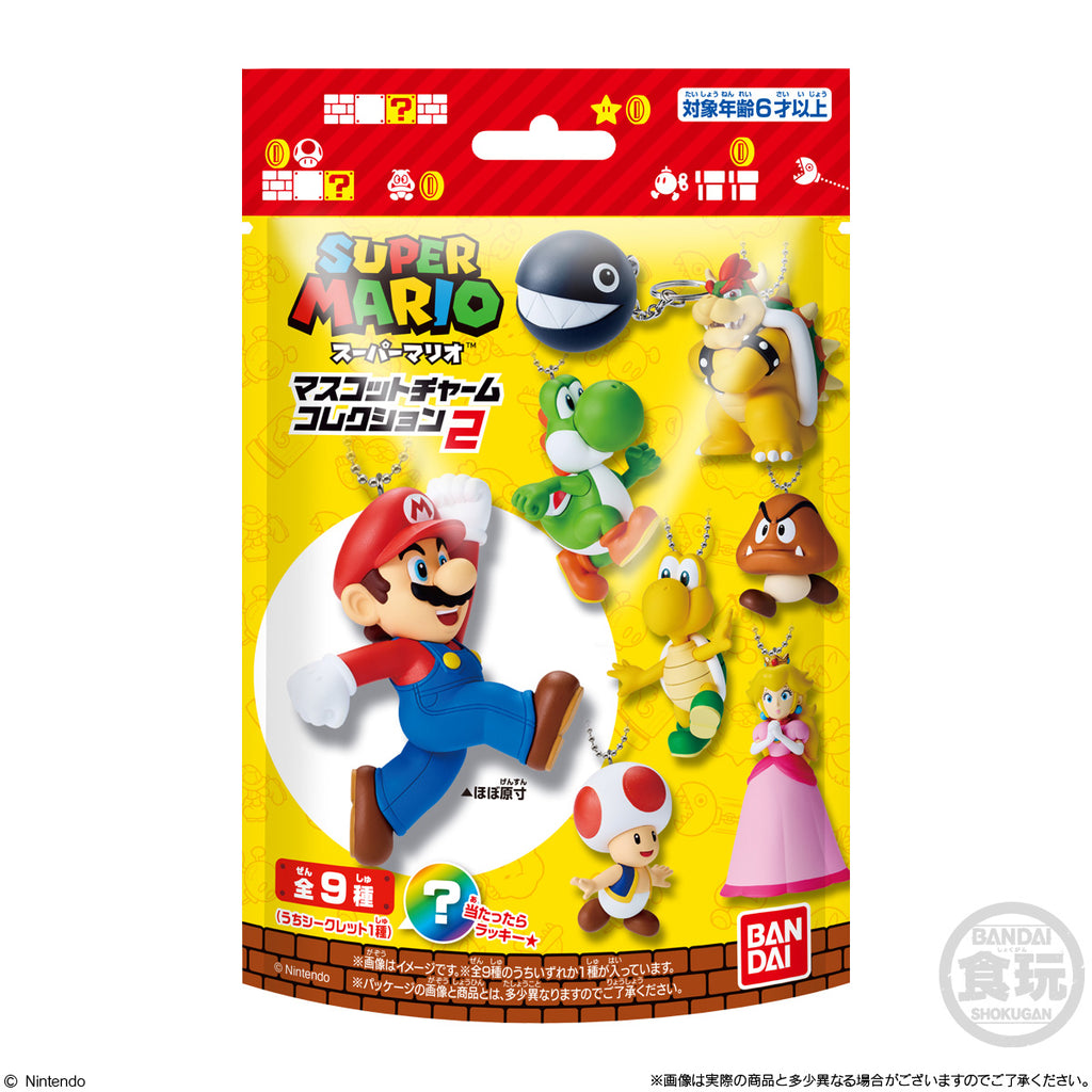 SUPER MARIO MASCOT CHARM COLLECTION 2 W/O GUM (Pack of 10) 瑪利奧 瑪利歐 鎖匙扣 吊飾 掛飾