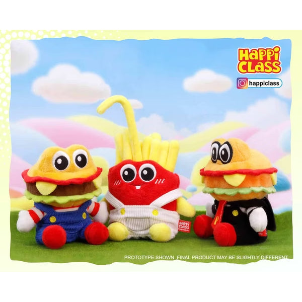 Happi Class - PL#006 Plush Mascot (box of 6) 漢堡君
