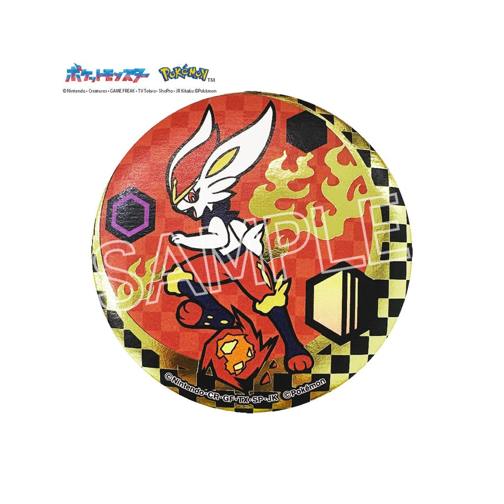 Pokemon Paper Cutting Series Foil Stamped Can Badge B (set of 6) 寵物小精靈 寶可夢 比卡超 襟章
