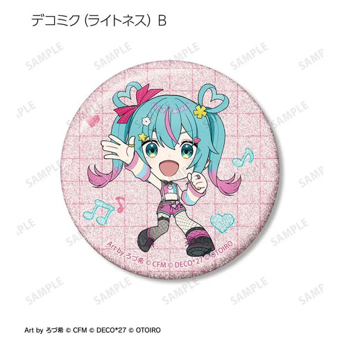 OTOIRO Chibi Character Art by Rozuki Trading Glitter Pin Badges - Decomik LIVE starring Hatsune Miku Hello Produced by DECO*27 (box of 12) 初音 未來