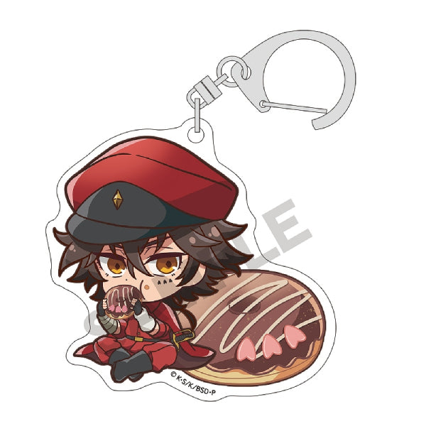 Bungo Stray Dogs Trading Acrylic Key Ring Chara Peko Doughnut (Set of 8) 文豪野犬 鎖匙扣 吊飾 掛飾