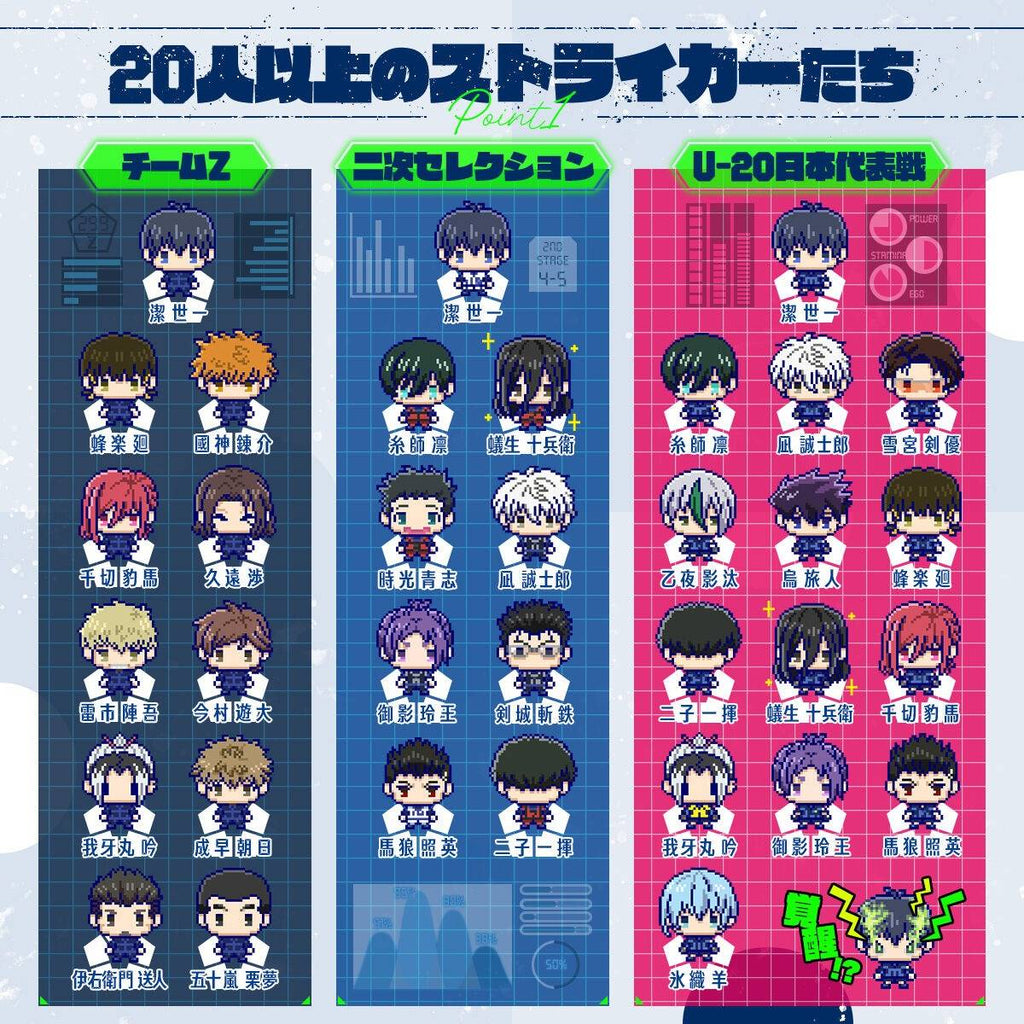 BLUELOCKTCHI (Blue ver. / Black ver.) TAMAGOTCHI Blue Lock 他媽哥池 藍色監獄