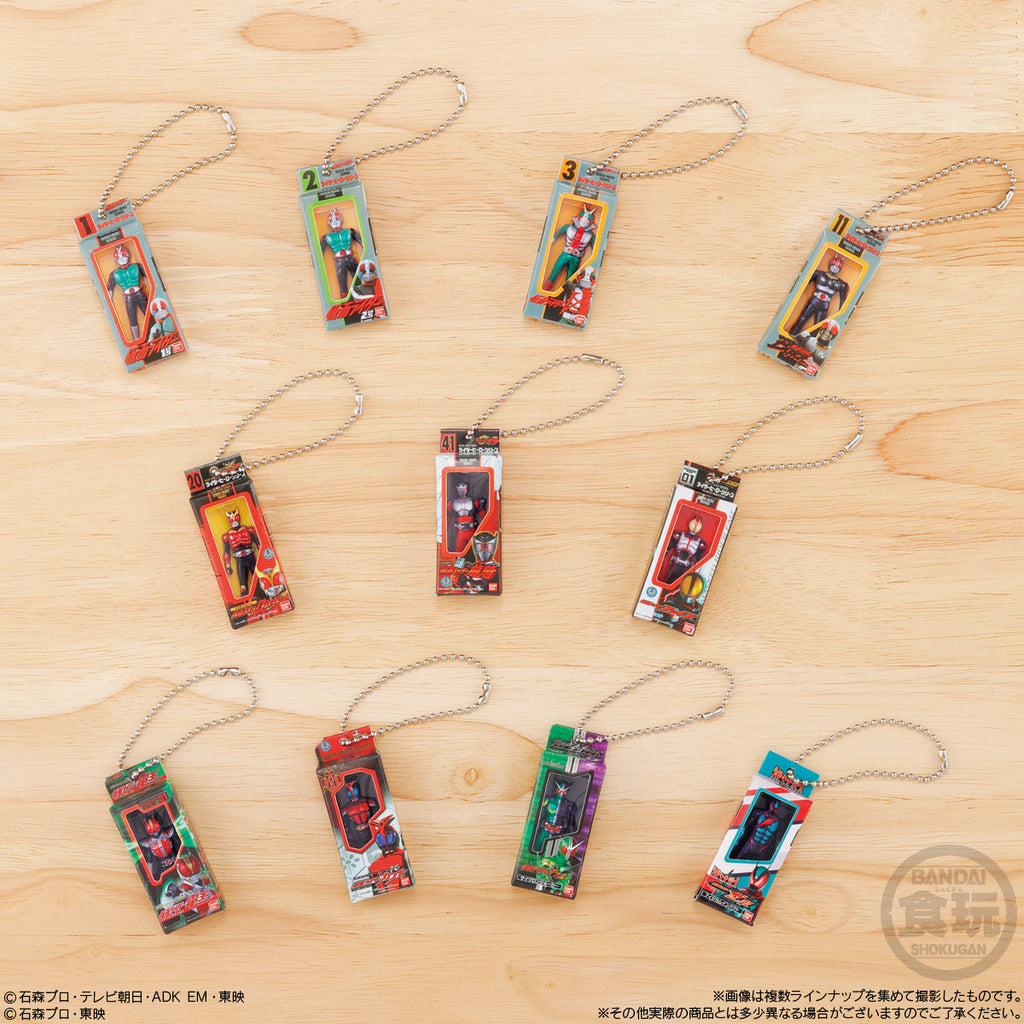 KAMEN RIDER SOFVI PACKAGE CHARM SHOKUGAN BOX W/O GUM (set of 12) 幪面超人