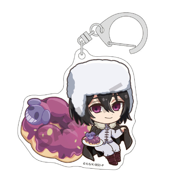 Bungo Stray Dogs Trading Acrylic Key Ring Chara Peko Doughnut (Set of 8) 文豪野犬 鎖匙扣 吊飾 掛飾