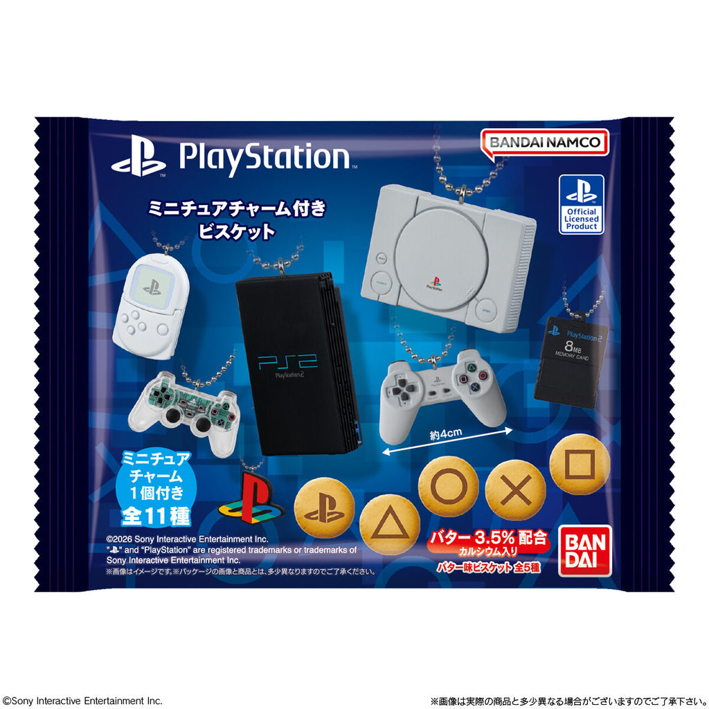 PlayStation MINIATURELY CHARM WITH BISCUIT (pack of 10) 匙扣 吊飾