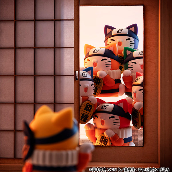MEGA CAT PROJECT NARUTO  Nyaruto！Colorful FORTUNE CAT (Set of 6) 火影忍者 貓