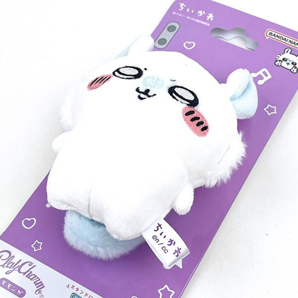 Chikawa Play Charm Smartphone Stand Mascot - (Chiikawa / Usagi / Hachiware / Momonga / Kurimanju / Shisa / Rakko) ちいかわ 小可愛 吉伊卡哇 Something Small and Cute 手機掛飾 nuigurumi (2025 JUN ver.)